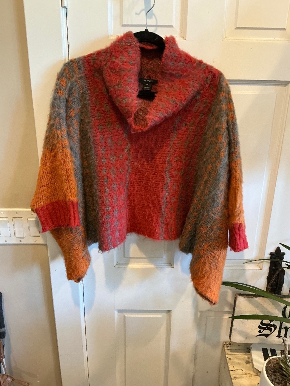 Vertigo wool blend cowl pullover sweater!  Like new. Size medium/large